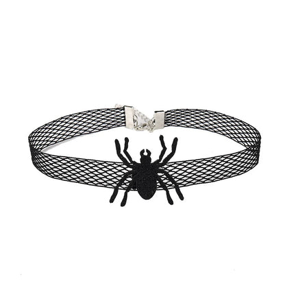 Sexy Spider Cloth Braid Halloween Women'S Choker