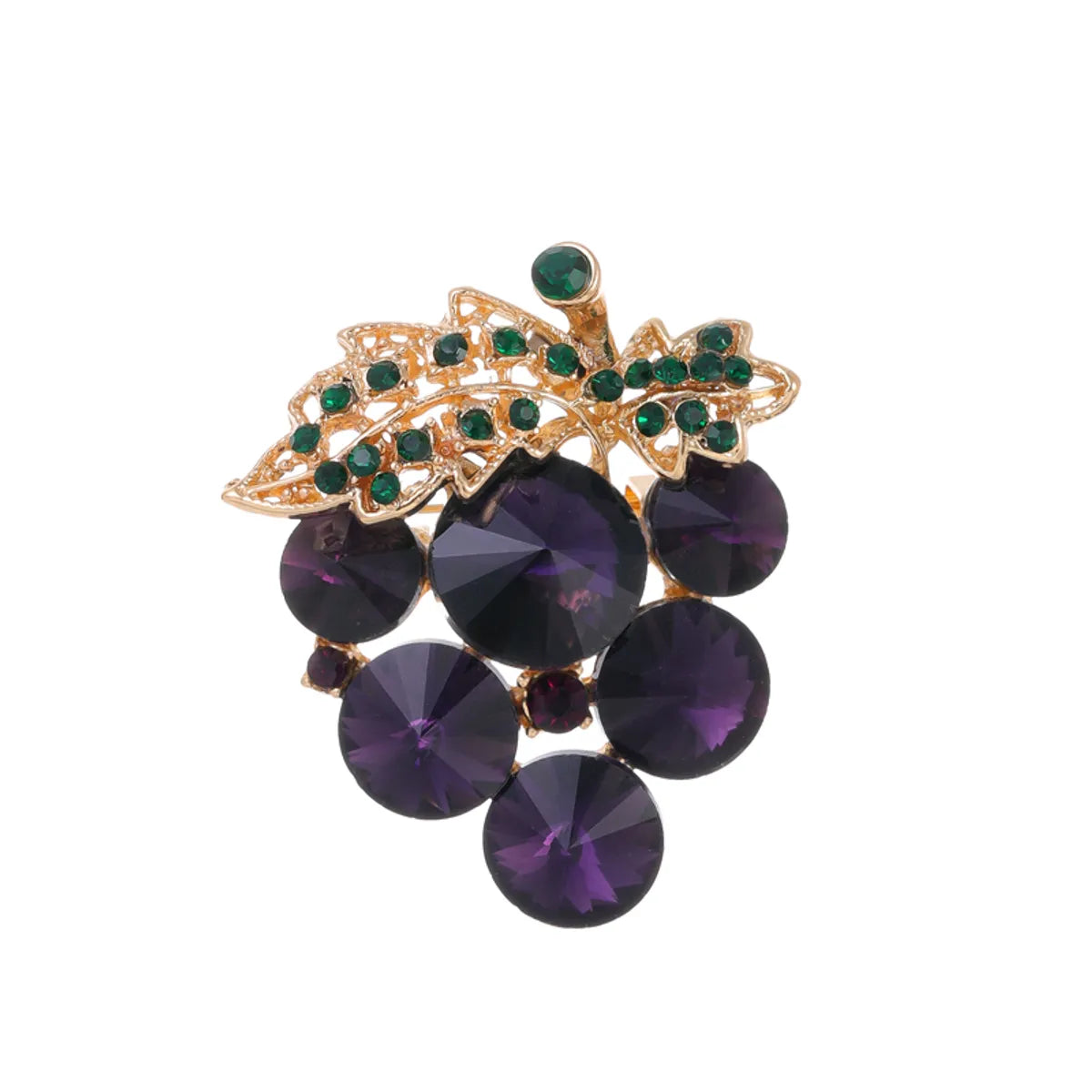 Sexy Streetwear Animal Flower Grape Alloy Inlay Zircon Unisex Brooches