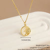 Shell Copper 18K Gold Plated Basic Commute Plating Inlay Devil'S Eye Palm Lightning Zircon Pendant Necklace