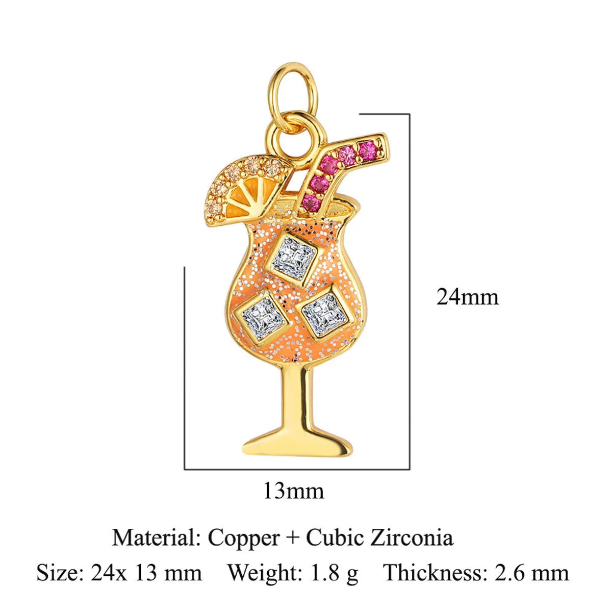 Shiny Clouds Tassel Copper Plating Inlay Zircon 18k Gold Plated Charms Jewelry Accessories