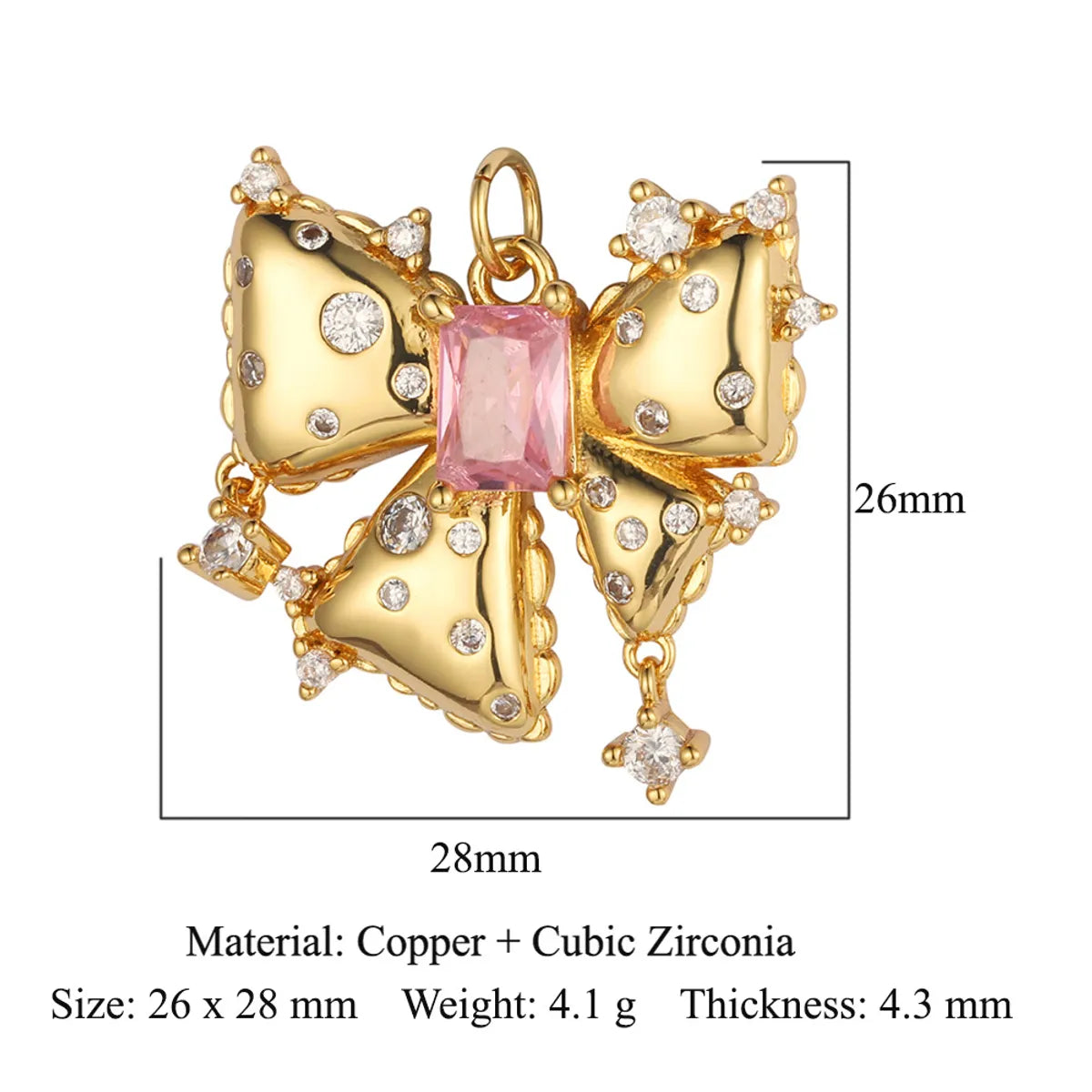 Shiny Clouds Tassel Copper Plating Inlay Zircon 18k Gold Plated Charms Jewelry Accessories