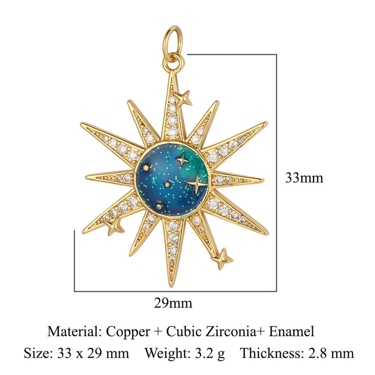 Shiny Clouds Tassel Copper Plating Inlay Zircon 18k Gold Plated Charms Jewelry Accessories