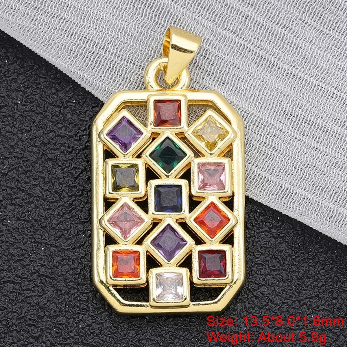 Shiny Devil'S Eye Tree Heart Shape Copper Plating Inlay Zircon 18k Gold Plated Charms