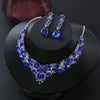 Shiny Water Droplets Zinc Alloy Plating Inlay Zircon Women'S Jewelry Set