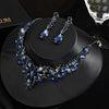 Shiny Water Droplets Zinc Alloy Plating Inlay Zircon Women'S Jewelry Set