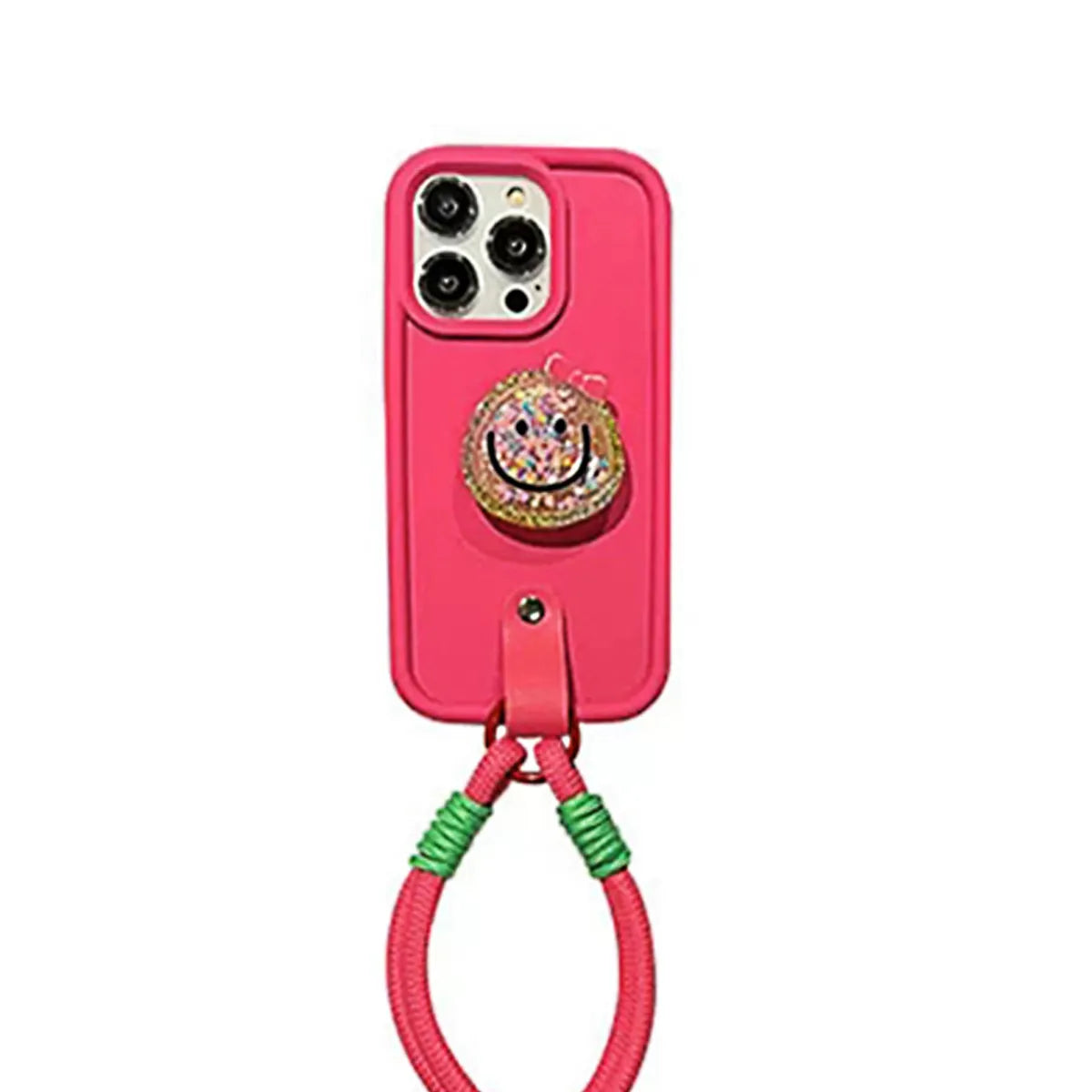 Silica Gel Smile Face Sweet Simple Style Phone Accessories