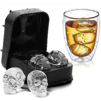 Simple Style Skull Silica Gel Ice Tray