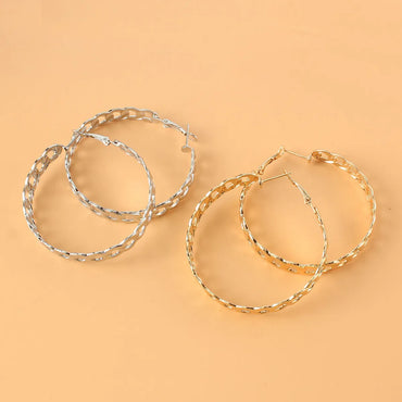 Simple Alloy Chain Earrings