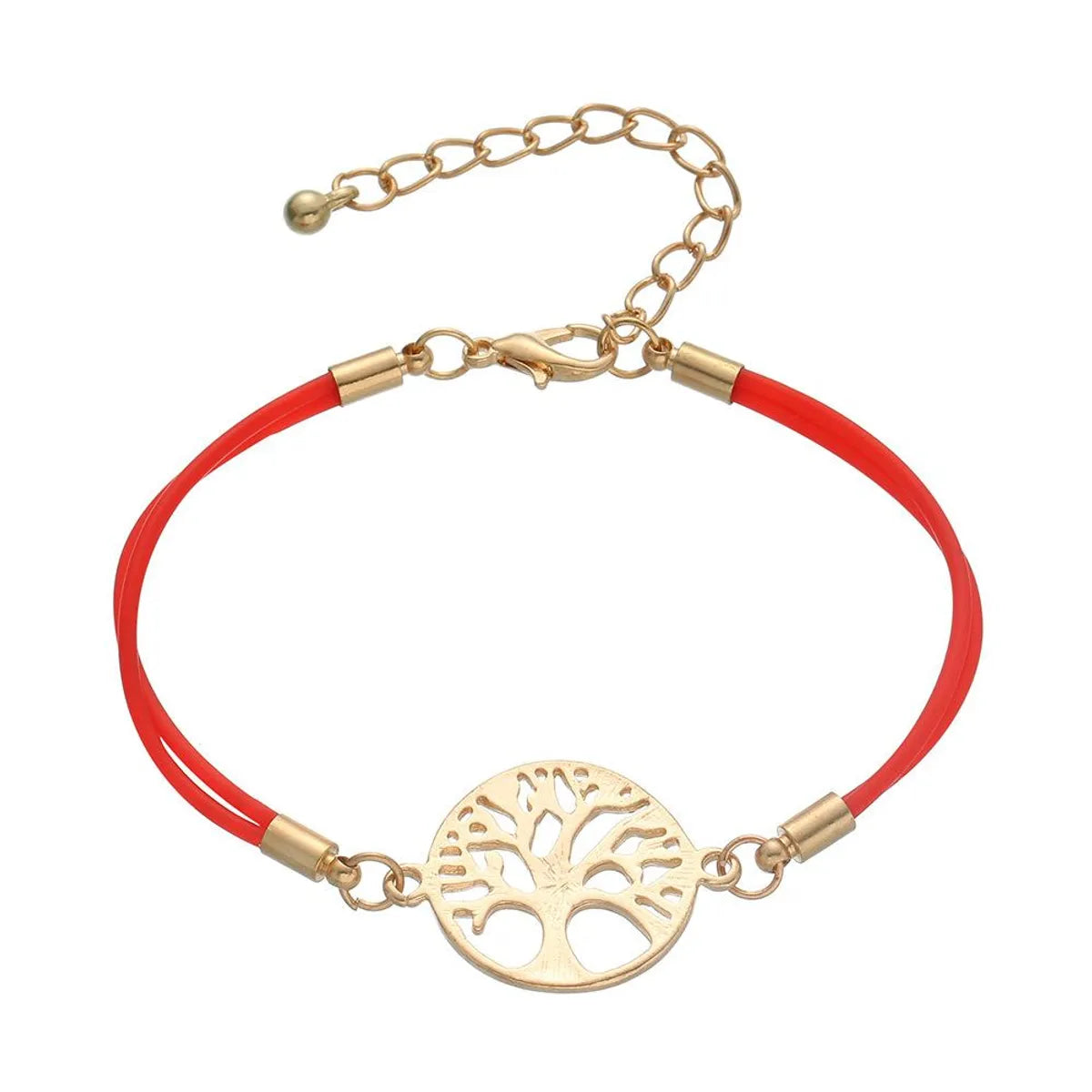 Simple Alloy Life Tree Braided Bracelet Nhhn154668