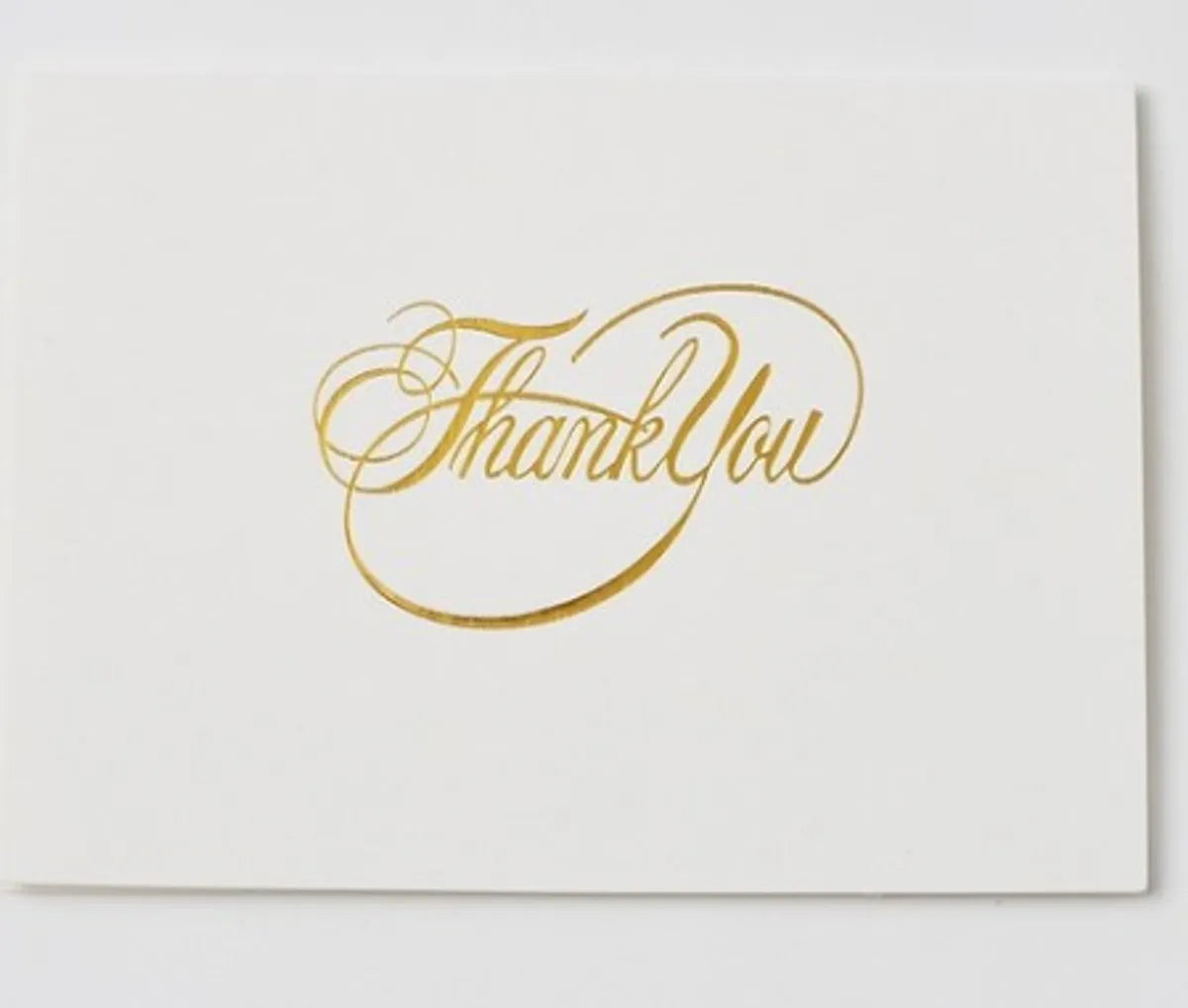 Simple Bronzing Thank You Holiday Creative Greeting Card With Envelope