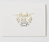 Simple Bronzing Thank You Holiday Creative Greeting Card With Envelope