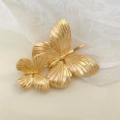 Simple Butterfly Metal Hairpin New Chinese Style Personalized  One-Character Clip Commuter Design  Hairpin Hair Accessories For Women