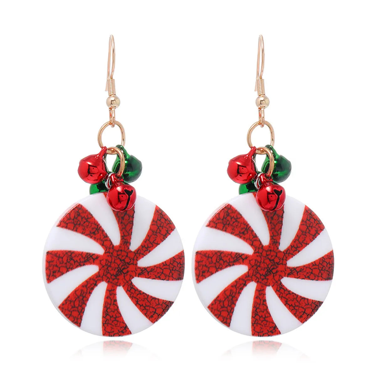 Simple Christmas Bell Santa Claus Irregular Earrings Wholesale Gooddiy