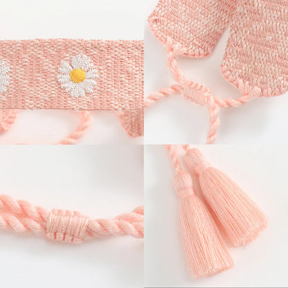 Simple Style Classic Style Flower Polyester Knitting Women's Bracelets