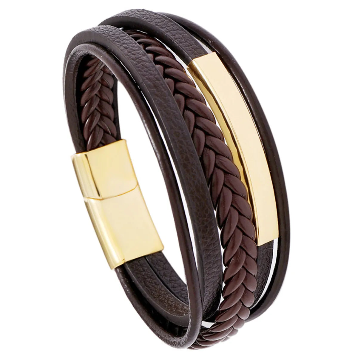 Fashion Geometric Plating No Inlaid Unisex Bracelets