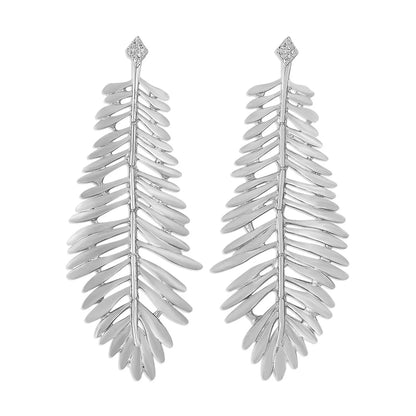 Fashion Leaves Iron No Inlaid Earrings