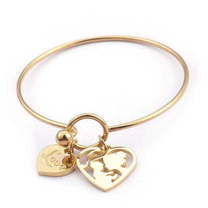 Simple Creative Stainless Steel Hollow Heart Stainless Steel Bracelet Wholesale Gooddiy