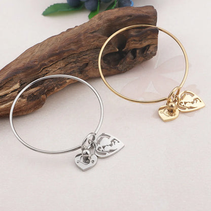 Simple Creative Stainless Steel Hollow Heart Stainless Steel Bracelet Wholesale Gooddiy