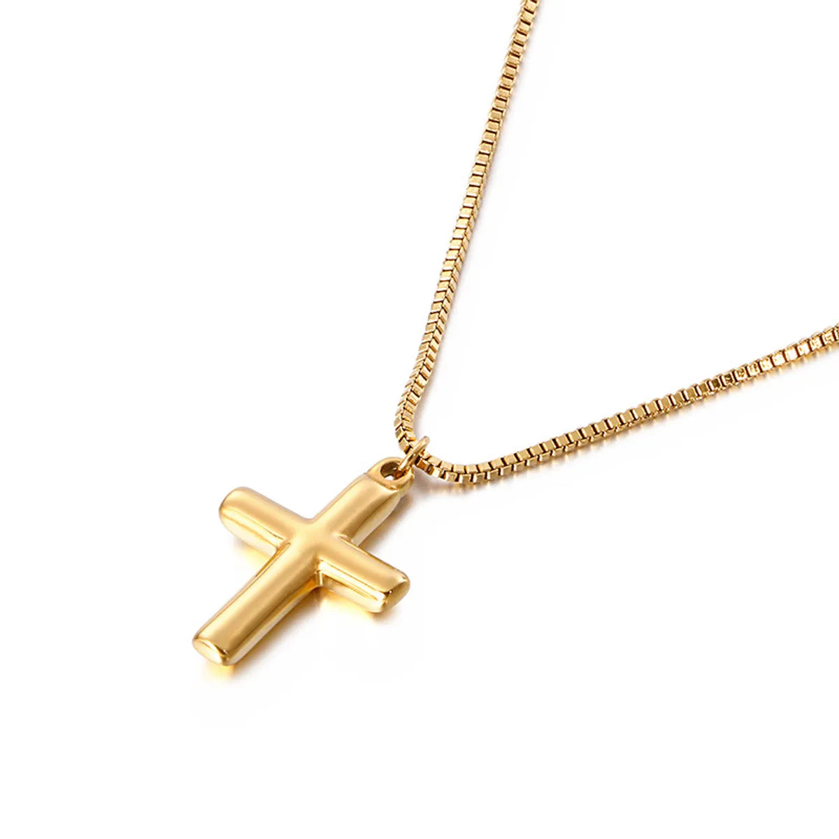 Internet Celebrity Ins Cold Style Simple Cross Necklace Women's Design Clavicle Chain Punk Cross Necklace