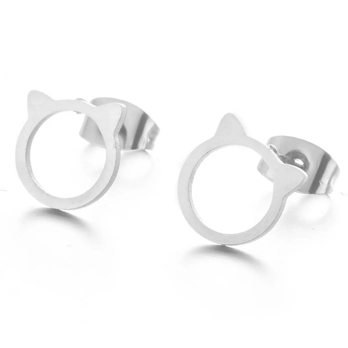 Simple Cute Cat Alloy Earrings Wholesale