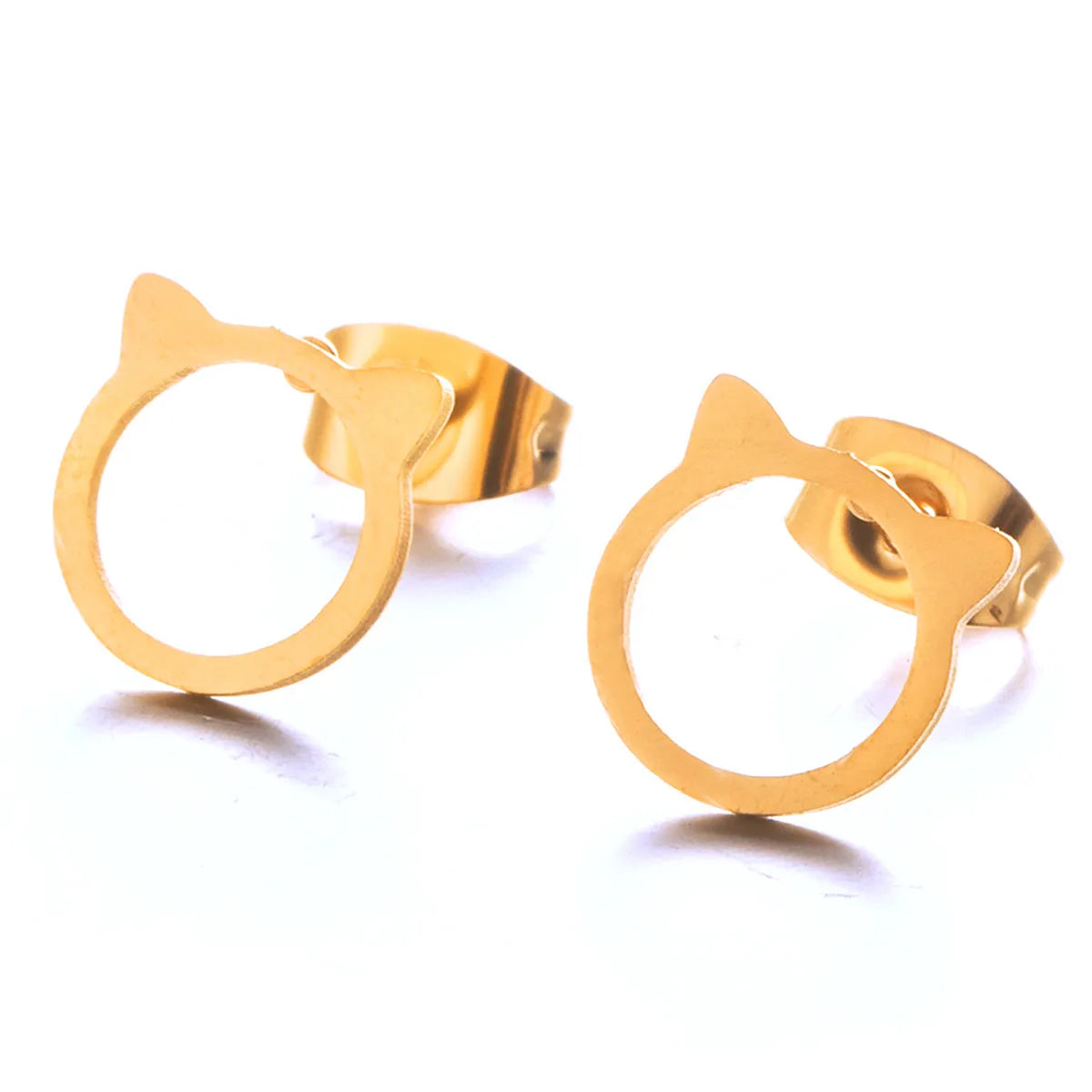 Simple Cute Cat Alloy Earrings Wholesale