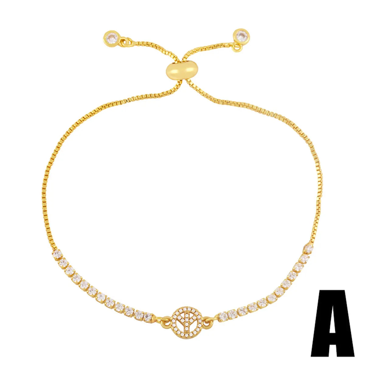 Simple Diamond Cross Heart Shape Portrait Bracelet Wholesale Jewelry Gooddiy