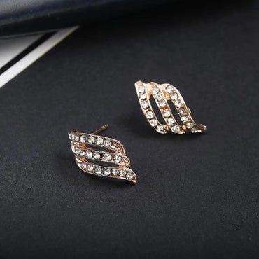 Simple Rhinestone Stud Earrings Nhpf147218