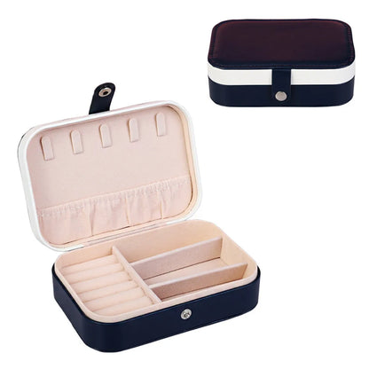 Simple Double-Layer Cosmetics Jewelry Box 16*11*5cm