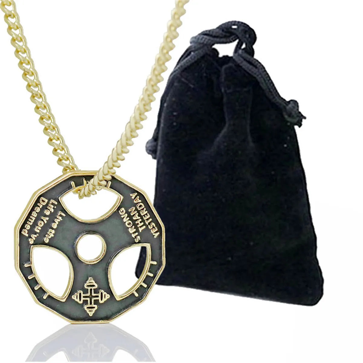 Fashion Geometric Alloy Plating Unisex Pendant Necklace