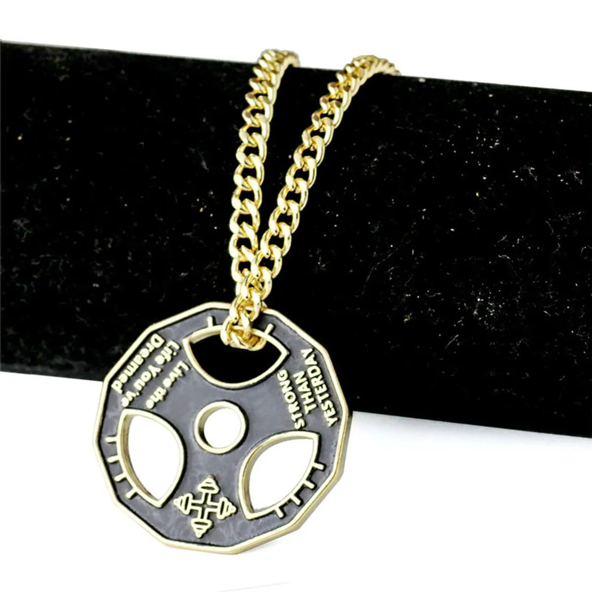 Fashion Geometric Alloy Plating Unisex Pendant Necklace