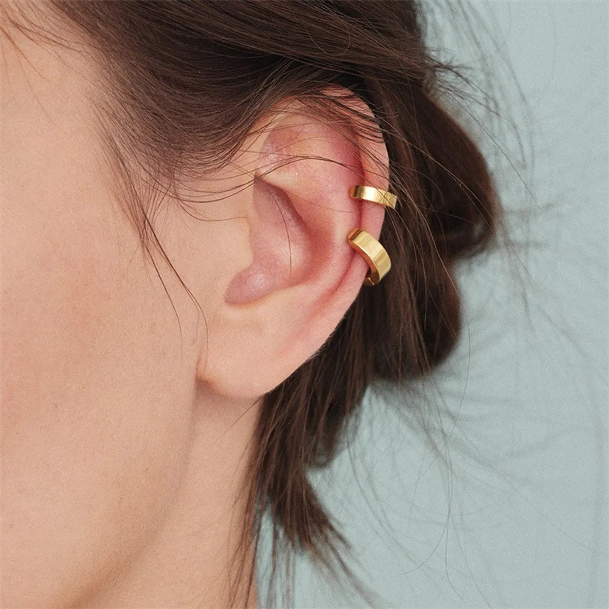 Simple Ear Clips Ear Bone Clip Stainless Steel Earrings Wholesale