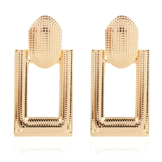 Simple Earrings Gold Earrings Metal Hollow Earrings Wholesale Gooddiy