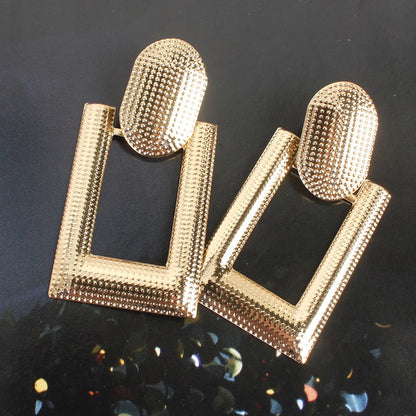 Simple Earrings Gold Earrings Metal Hollow Earrings Wholesale Gooddiy