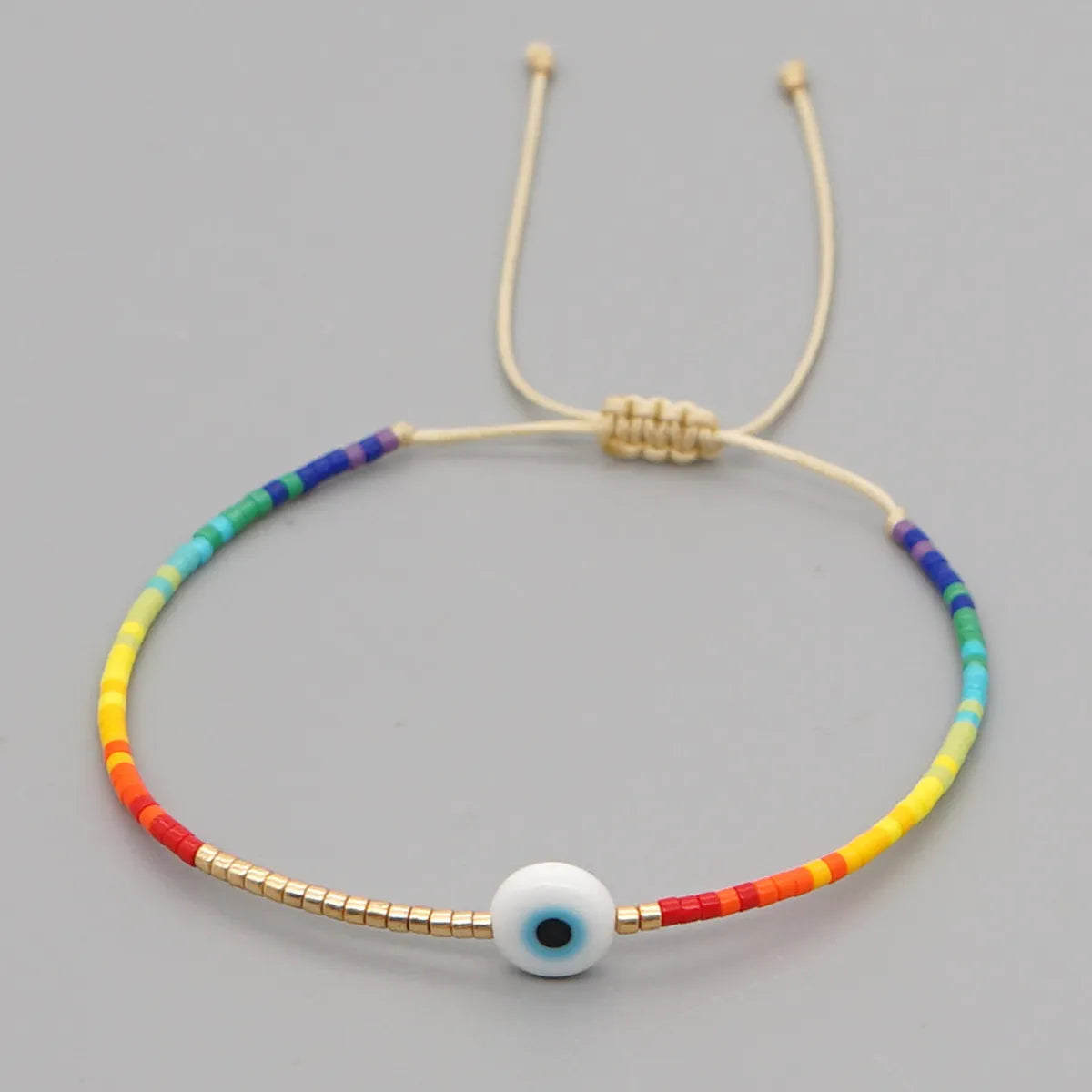 Simple Ethnic Lucky Eyes Miyuki Beads Hand-woven Bracelet