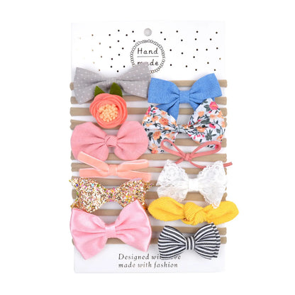 Simple Fashion Bow Hair Bands Set