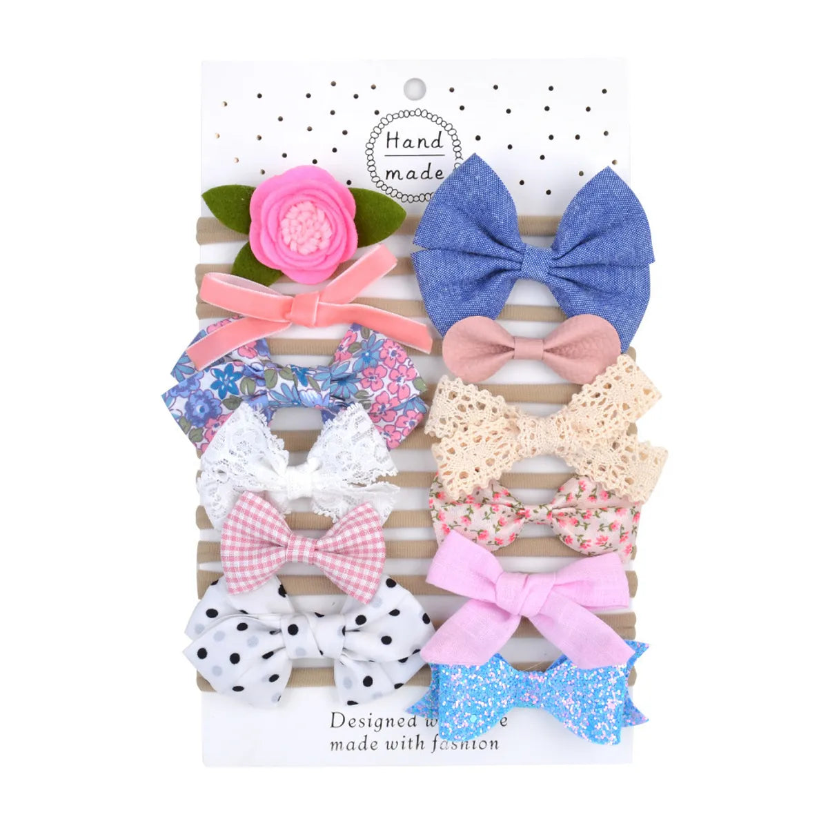 Simple Fashion Bow Hair Bands Set