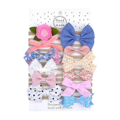 Simple Fashion Bow Hair Bands Set