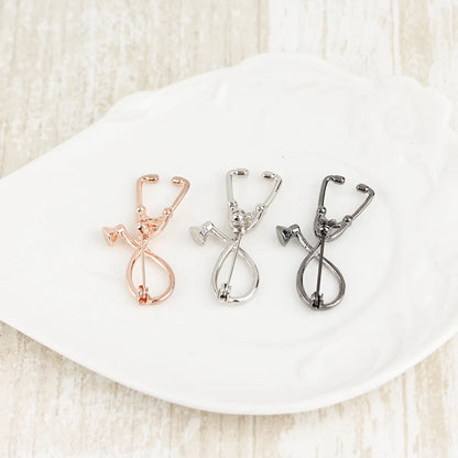 Simple Fashion  Doctor Stethoscope  Brooch  Wholesale Nihaojewelry