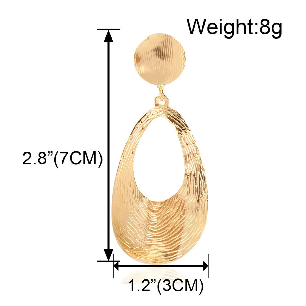 Simple Fashion Geometric Wild Metal Plating Earrings Retro Earrings Wholesale Gooddiy