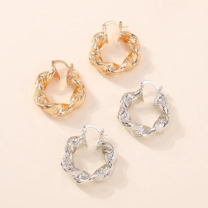 Simple Fashion Irregular Geometric Creative Twist Retro Earrings