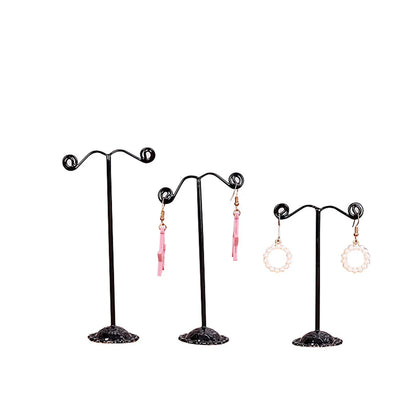 Simple  Fashion Three-Piece Earring Frame Exquisite High-End Libra Earring Frame Jewelry Display Stand Wholesale