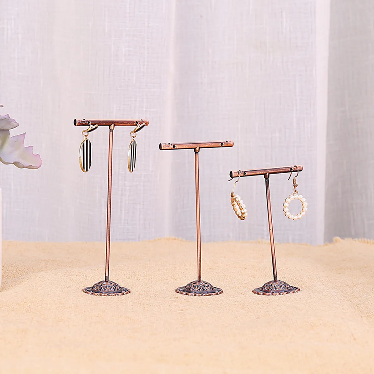 Simple  Fashion Three-Piece Earring Frame Exquisite High-End Libra Earring Frame Jewelry Display Stand Wholesale