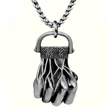 Simple Fist Stainless Steel Necklace Wholesale