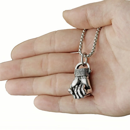 Simple Fist Stainless Steel Necklace Wholesale