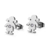 Simple Style Doll 304 Stainless Steel Earrings Ear Studs