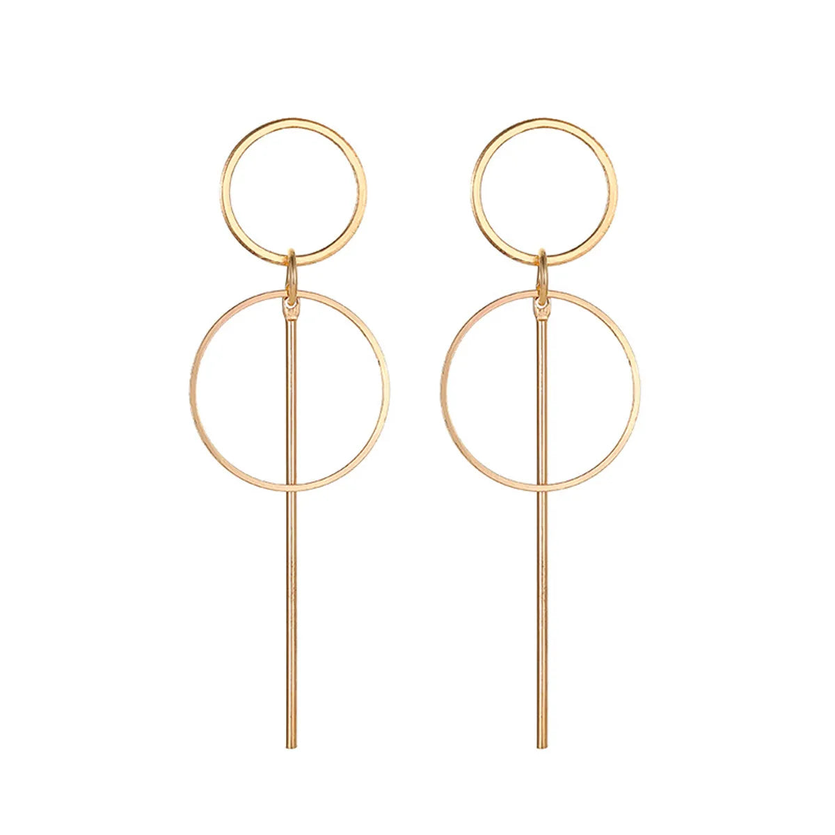 Fashion Geometric Plating Alloy No Inlaid Earrings