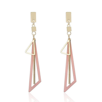 Simple Long Triangle Alloy Earrings Nhpf147183