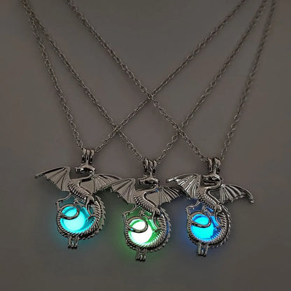 Simple Luminous Dragon Shape Alloy Necklace