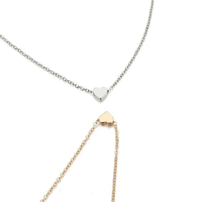 Fashion Heart Alloy Plating Women'S Necklace