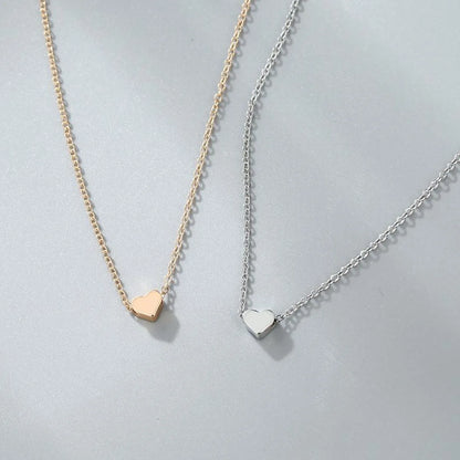 Fashion Heart Alloy Plating Women'S Necklace